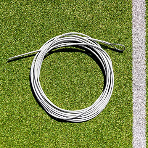 Vermont Tennis Net Headline Wire Cable [33ft or 42ft] | Compatible With All Standard Posts – PVC Coated Steel