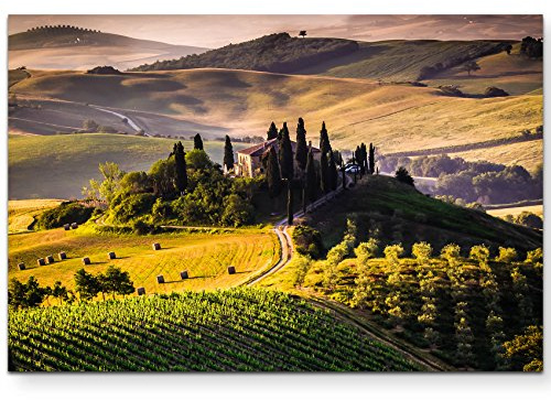 Leinwandbilder | Bilder Leinwand 120x80cm toskanische Landschaft – Italien