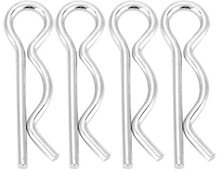 Federsplinte10pcs / 20pcs / 30pcs Verzinktes Eisen R Typ Splint Clips Federklemmen Haarnadel Verzinkte Haltestifte 1.6 / 1.8 / 2 / 2.5mm(2.5*45mm（10pcs）)