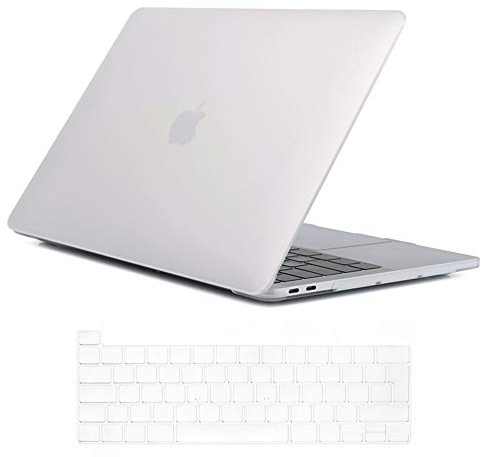 Se7enline Compatible with 2019 2020 Macbook Pro Case 16 inch Soft-Touch Plastic Hard Shell Protective Laptop Cover for MacBook Pro 16-inch A2141 with Touch Bar with Keyboard Cover, Frost Transparent
