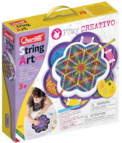 Quercetti - 2850 String Art Mandala; Mandalas für Kinder