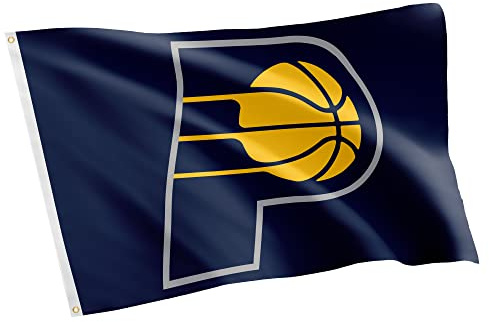 Desert Cactus Indiana Pacers Flag NBA 100% Polyester Indoor Outdoor 3x5 feet National Basketball Association Team Flags (Flag #1)