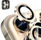 CloudValley Kameraschutz Kompatibel mit iPhone 13 Pro/iPhone 13 Pro Max Kamera Glass, Camera Protector HD Klar Aluminiumlegierung Kamera Schutzfolie Linse, Blasenfrei Gehärtetes Glas - Gold