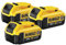 DEWALT DCB182 18V Li-ion 4ah XR Slide Battery Pack of 3