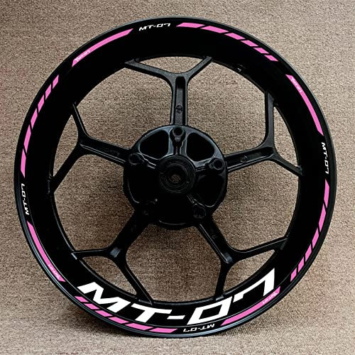 ROANNY Felgenband Komplettes Set für Yamaha MT-07 Motorradnaben-Modifikationsaufkleber Reflektierender Aufkleber (Color:13)
