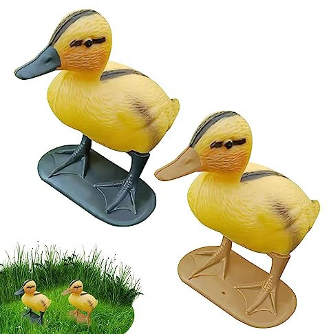 Rianpesn Canard Flottant d'étang,Leurre Canard Jaune pour Bassin extérieur | Fournitures décoration extrêmement réalistes pour Jardins, étangs et piscines