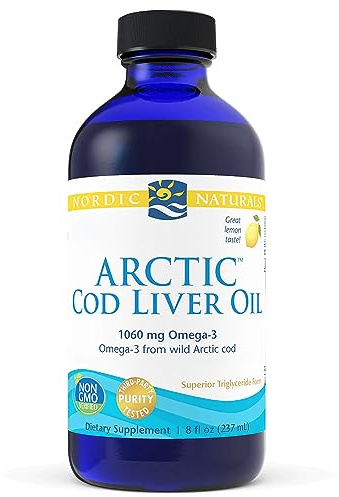 Nordic Naturals, Arctic Cod Liver Oil, 237ml, 1060mg Omega-3 je Dosis, Zitronengeschmack, Glutenfrei, Sojafrei, GMO frei