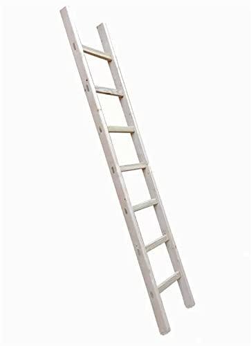 RAtsch Bunk Bed Ladder, Wood Loft Ladder,for Kids Loft Dorm Library Home Camper, Movable Lightweight Climb Ladder，Up To 250 Lbs Capacity 1.4m/1.7m/2m (Size : 1.7m/66.9in)