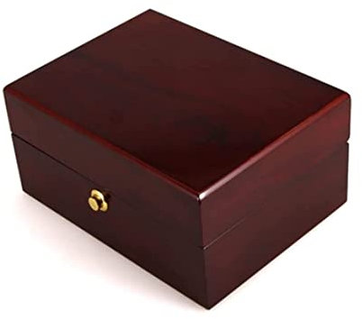 REIFOR Uhrenbox Uhrenkasten Uhren Box Massivholz Schmuckschatulle Uhrenbox Jade Armband Uhren Aufbewahrungsbox, Vintage Schmuck Aufbewahrungsbox Mit Schloss Uhrenaufbewahrung