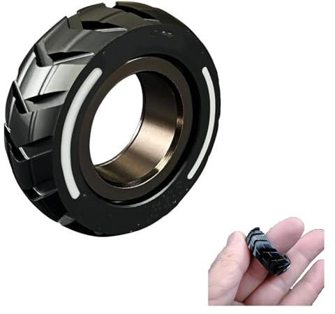 Doppelfunktions-Edelstahl-Motorrad-Reifen, Fidget-Ringe, Angstspielzeug, Angstabbau-Ring, Spielzeug, Fidget-Spinner-Ring, Herren, Fidget-Spielzeug, AS SHWON