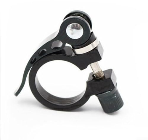EpheyFIF Fahrrad-Sattelstützenklemme, Sattel-Clips, Schnellspanner-Ersatzteile, Fahrradsattel-Schnellspanner-Rohrklemme (31,8 schwarz)