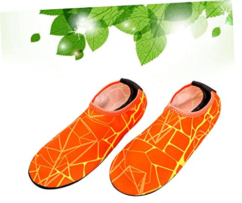 CORHAD 1paar Diving Socks Schnorchel Und Wassersportsocken Schnell Trocknend rutschfest Bequem Unisex Orange Für Schwimmen Tauchen Schnorcheln Und Andere Wassersportarten
