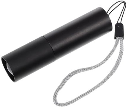 Uonlytech Wiederaufladbare Kleiner Teleskop Taschenlampe aus Aluminiumlegierung mit Zoomfunktion und Leichtem Design für Camping und Nachtangeln