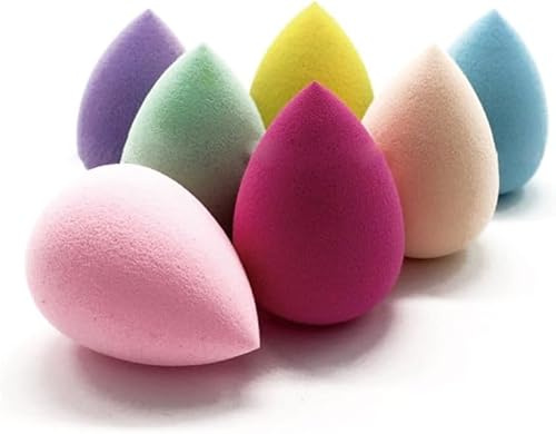 4 beauty blenders grandes y 6 mini beauty - Pack de 10 Esponjas de Maquillaje Hipoalergénicas | Libre de Látex, Reutilizables y Lavables | Aplicación Precisa de Maquillaje Líquido, Crema o Polvo