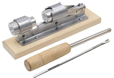 Kastanienschneider Werkzeug - Metall Nussknacker Sheller Set | Holzgriff Nussschäler Werkzeug, Multifunktionaler Nussknacker Sheller für alle Nüsse