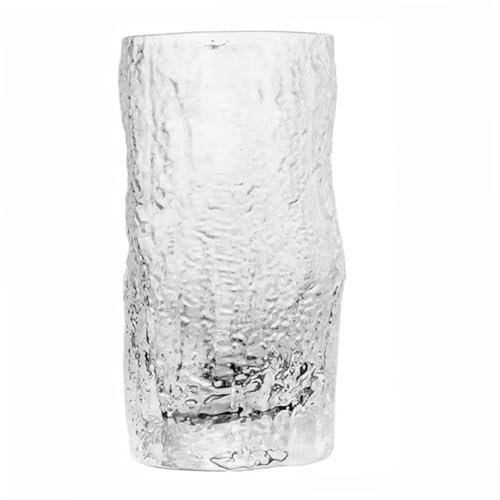 SECFOU Unique Glass Mug Versatile for Water Juice Milk Smooth Edges for Home Office Restaurant