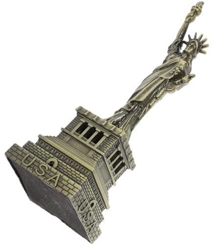 MUSISALY Bronze Statue of Dekofigur 15CM Ornament Für Wohnkultur Amerikanische Freiheitsstatue Miniatur Ideal Als Oder Für Schreibtischdekoration