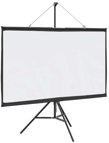 LAPOOH Schermo di Proiezione con Treppiede 50 Pollici 16:9,Schermi di Proiezione,Portatile,Ideale per Home Theatre,Film all’Interno e Esterno-4101045