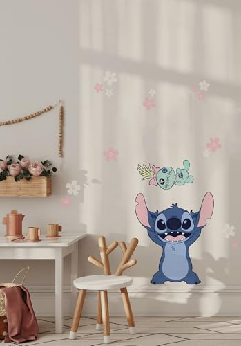 Komar Väggtatuering – Disney Lilo and Stitch Lifesize – storlek 50 x 70 cm – väggdekal, barnrum, väggdekoration
