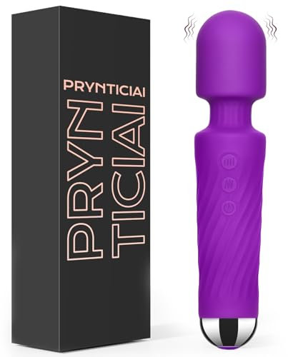 Vibradorador mujer juguetes eróticos - Vibrador con 20 patrones de vibración y 8 velocidades, Vibradorador clítoris PRYNTICIAI vibratore juguetes eróticos para pareja sexuales (Morado)