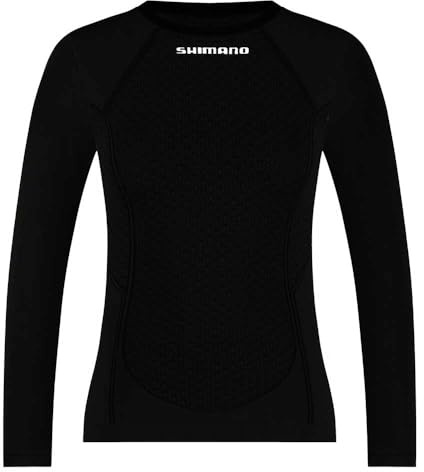 W's Vertex L.S. Base Layer-Black S-M