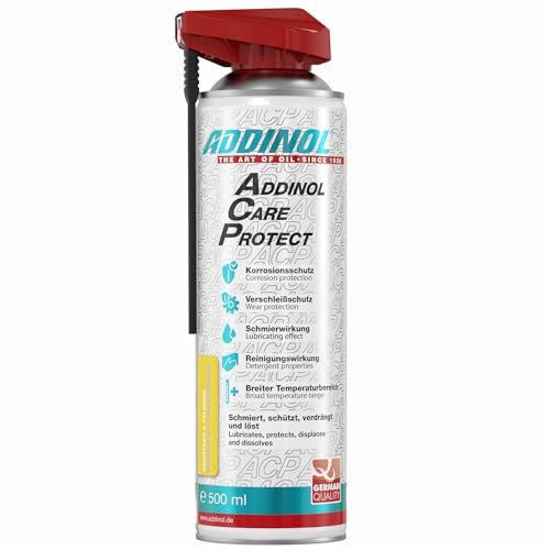 Addinol Care Protect ACP Spray | umweltfreundliches Multifunktionsspray für Auto, Fahrrad, Haus & Werkstatt | 2 x 500 ml Korrosionsschutz, Rostlöser, Schmiermittel, Reinigung, Pflege & Schutz