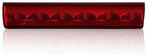 PIT66 LED 3rd Brake Light Universal Truck Cap Topper Leer Are Century LED Recessed Cargo Light Parking Light Third Brake Light Lamp Chrome Housing Red Lens