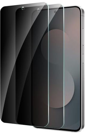CYYAGE 2 Pezzi Vetro Temperato Pellicola Protettiva per Samsung Galaxy S25 FE Privacy Protettivo Film Anti Spy Vetrino Protezione Schermo Durezza 9H, Anti Graffio, Senza Bolle