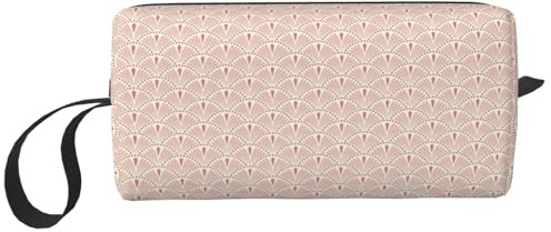 Soft Colors Eiffel Tower Print Portable Cosmetic Pouch, Travel Storage Case, Zippered Organizer Bag for Quick Access