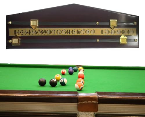 Billard-Zähltafel – Holz-Billard-Zähler, tragbare Sport-Anzeigetafel, moderner Shuffleboard-Halter, wiederverwendbares Spielzubehör, Heimbar, Club-Hardware, Wandaufhängung, Punktzahlung