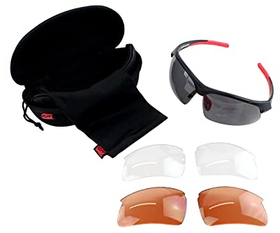 Contec Sportbrille 3DIM - schwarz/neored