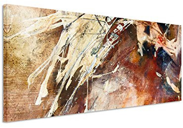 Paul Sinus Art Panoramabild 150x50cm Ölgemälde – abstrakt modern chic chic dekorativ schön deko schön deko e Augen auf Leinwand exklusives Wandbild moderne Fotografie für ihre Wand in vielen Größen