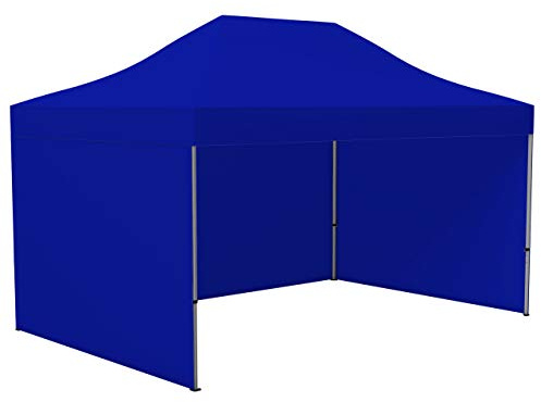 Vispronet Profi Faltpavillon/Faltzelt Basic 3 x 4,5 m, blau (3 Zeltwände) - weitere Farben und Größen lieferbar
