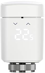 Eve Thermo (Vorgängermodell) - Smartes Heizkörperthermostat mit LED-Display, automatische Temperatursteuerung, integriertes Touch-Bedienfeld, Bluetooth (Apple HomeKit)