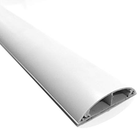 SCOS Smartcosat Bodenkanal, 70x20 mm, 1x60 cm, Weiß, selbstklebend | PVC, UV-beständig, Innen & Außen, 1 Stange à 60 cm, Made in Germany