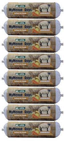 MyMenue4Dogs Comida para perros salchicha de cordero - 8 x 800