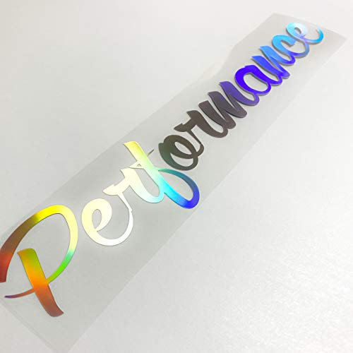 1A Style Sticker Performance Aufkleber Frontscheibenaufkleber Heckscheibensticker 14 Holo Regenbogen Herzschlag Liebhaber 159