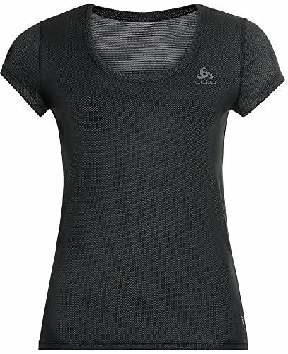 Odlo Unterhemd Damen Kurzarm Active F-Dry Light I Funktionsshirt I Funktionsunterwäsche Kurzarm Sportunterhemd I Damen