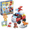 MEGA Bloks La Patrulla Canina Camión de bomberos de Marshall Bloques de construcción con personajes, juguete para niños y niñas +1 año (Mattel GYJ01)