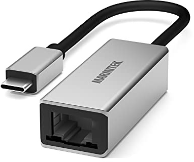 USB C auf Ethernet Adapter Kabel - Marmitek UE24 - Thunderbolt verbinden zu LAN - Verbinden Sie Ihren Mac oder Laptop fest mit einem Router, obwohl EIN RJ45 Anschluss fehlt - USBC Wandler