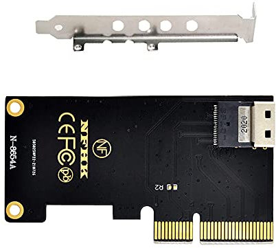 xiwai PCI-E 4X auf U.2 U2 Kit SFF-8639 auf SFF-8654 Slimline SAS NVME PCIe SSD Adapter für Mainboard