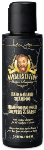 BARBERSTATION - Shampooing cheveux et barbe - Travel size hair & beard shampoo 100ml