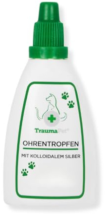 TraumaPet Ohrentropfen für Hunde & Katzen mit kolloidalem Silber, 50 ml