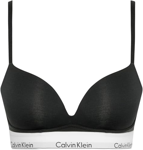Calvin Klein Damen Push-Up BH Plunge mit Bügel, Schwarz (Black), 85B