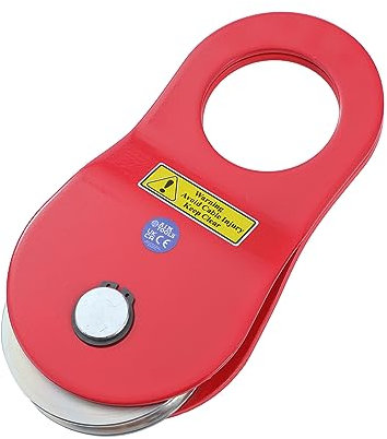 AIM Tools Carrucola Puleggia 10 T Puleggia di Rinvio, Carrucola per Verricello Uso Forestale, Snatch Blocchi per Fune in Acciaio Fino a 16 mm di Diametro
