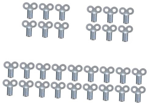Angoily 30pcs Radiator Keys Bleeder Wrench for Efficient Radiator Maintenance and Noise Reduction Portable Plumbing Tool for Home Heating Systems