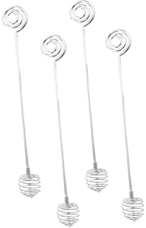 LIFKOME 4pcs Stainless Steel Honey Stirrer Rods Household Honey Dipper Sticks for Jam Stir Wand for in Kitchen