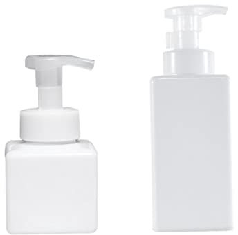 Amosfun 2st Spender Pumpe Reisebehälter Für Flüssigkeiten Verkaufsautomat Handseifenflasche Schaumgesicht Pumpflasche Nachfüllbare Flaschen Shampoo-behälter Minibehälter Weiß Füllung
