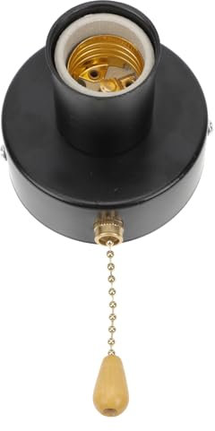 ANDRESLAD Pull Chain Lampholder Edelstahl Zugschalter Lampenfassung Wand Deckenlampe Retro Stil Installieren Langlebig Und Auswechselbar Für Nachttisch Bettlampen