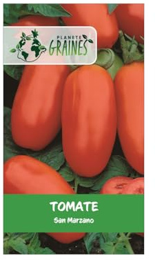 120 graines de Tomate San Marzano (Tomate Italienne) - Idéale Sauces, Coulis et Séchage - Faible acidité